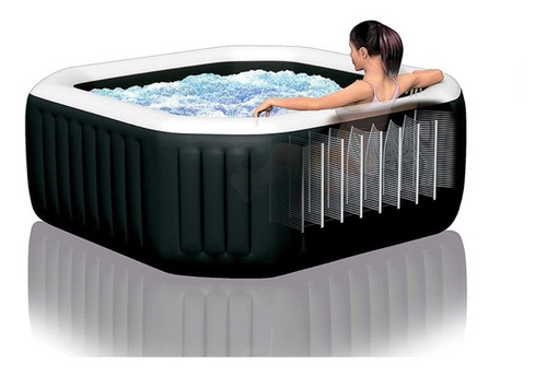 Imagen 3 de 10 de Spa Octogonal Intex Deluxe Burbuja Jets 201cm X 71cm 25068/7