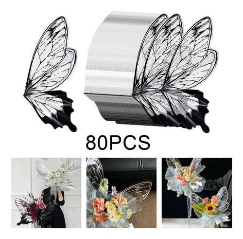 80 Piezas De Papel De Regalo De Flores, Papel De Regalo Para