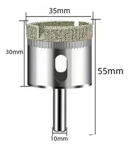 Kit 3 Sierras De Corte Diamantadas Para Gres Porcelánico