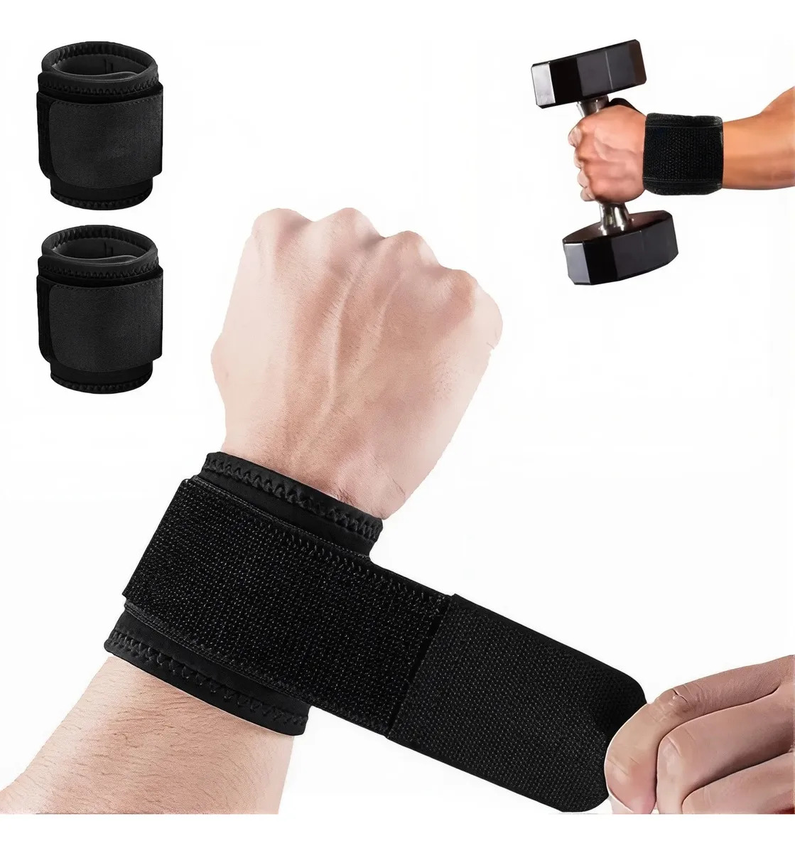 2 Piezas Muñequeras Deportivas Para Gimnasio Y Crossfit Correas De Muñeca Para Pesas Hombre Y Mujer Aniczon