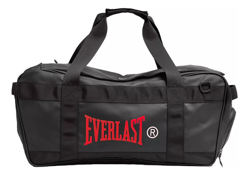 Maleta Mochila Everlast Para Entrenamiento Deportivo Retro Negro