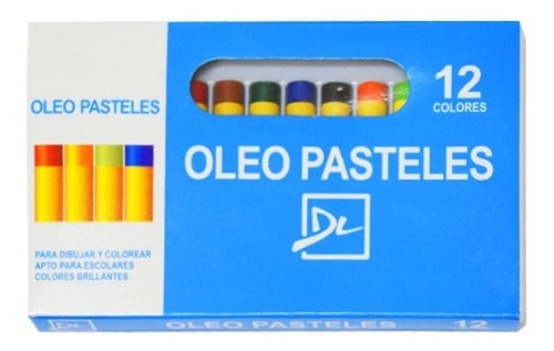 Oleo Pasteles - 12 Colores Para Pintar - Dl