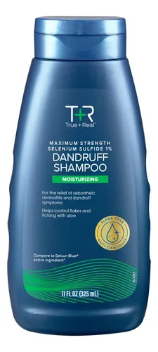 ChampĂș Hidratante Para La Caspa True+real Con Aloe Y Sulfuro