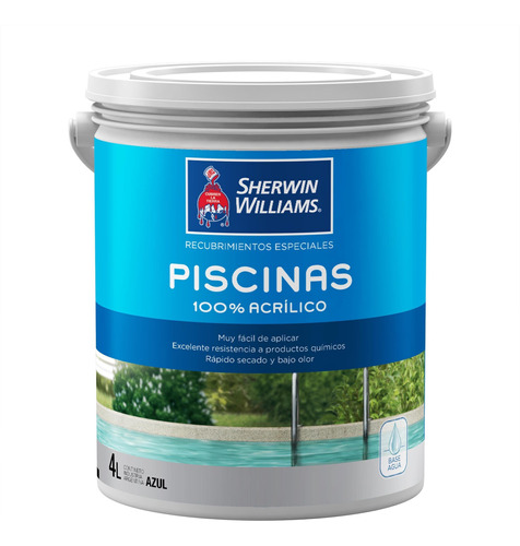 Pinturas Sherwin Williams Piscinas Acrilico Blanco/ew 3,6 Lt