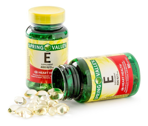 Vitamina E 400iu - 100 Cápsulas Softgel Spring Valley