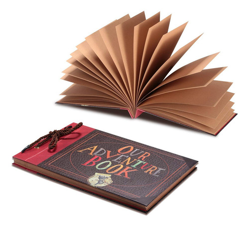 Joalgfda Nuestro Libro De Aventuras Álbum De Recortes Pixar Up Álbum De Recortes Familiar Hecho A Mano Diy Con Cubierta De Letras En Relieve Álbum De Fotos Retro (versión Mejorada)