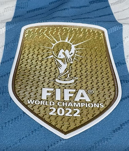 Parche Campeon Mundial Argentina 2022 Premium Oro Único