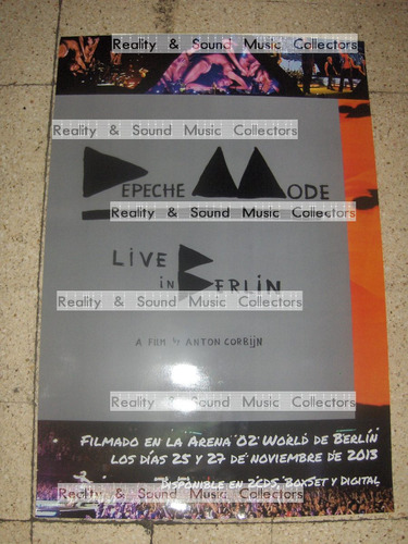 Depeche Mode Poster Live Berlin Original De Coleccion