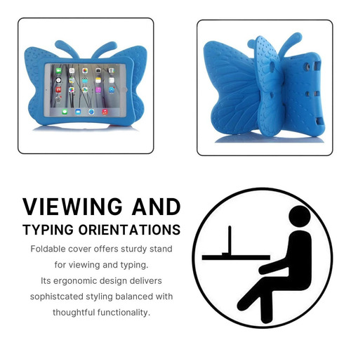 Imagen 4 de 7 de Simicoo iPad 7 10 2 iPad Air3 iPad Pro 10 5 Cute Butterfly