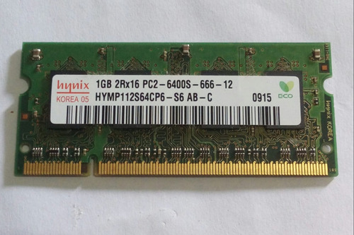 Memoria Ddr2 1g Pc2 6400s  Hbs  ( Hynix  Hymp112s64cp6 )