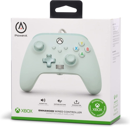 Control Alambrico  Power A Cotton Candy Blue Xbox Series X S