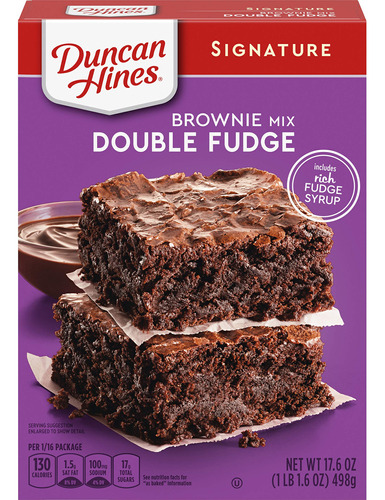 Duncan Hines Signature Double Fudge Brownie Mix, 17.6 Oz