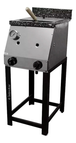 Imagen 5 de 5 de Horno Pizzero 12 Moldes + Freidora 1 Canasto 18 Industrial