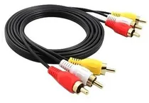 Comprar Cable De Video Rca 3x3 Audio Video 3 Metros Calidad Blister