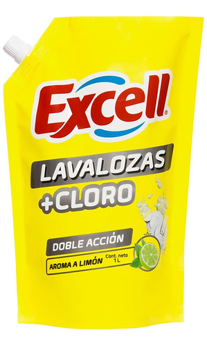 Lavalozas Con Cloro Doypack 1lt Excell