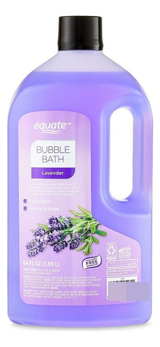 Burbujas De Baño, Tina, Jacuzzi Equate 1.89 Litros Fragancia Lavanda