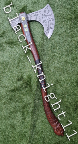 Hacha Leviatan De Kratos God Of War Acero Madera Lujo Espad