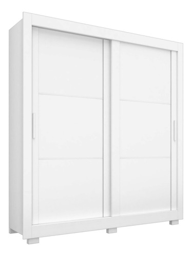 Placard Ropero 2 Puertas De Correr 196 Cm X 209 Cm Titanium Color Blanco ártico