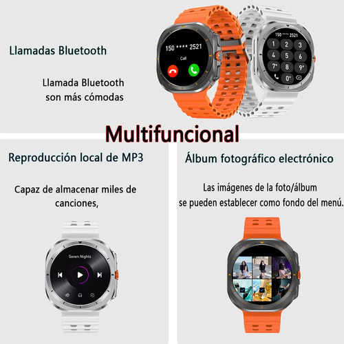 Reloj Inteligente Hombre 1.5 Bluetooth Call Smartwatch