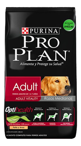 Alimento Perro Adulto Raza Mediana Purina Pro Plan 3 Kg