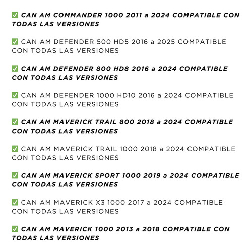 4 Rótulas Para Can Am Outlander 650 2013-2024