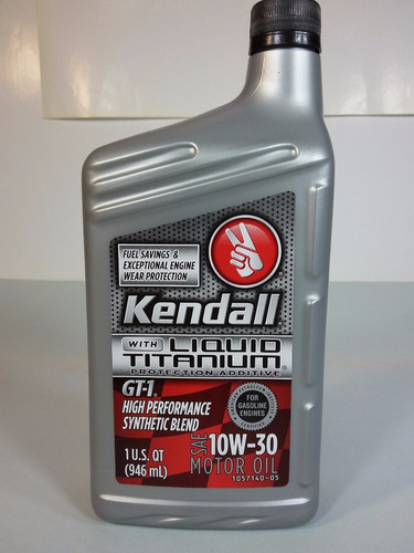 Aceite Semi Sintetico 10w30 Kendall 946 Ml Para Motor