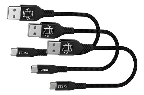 Tzbay Corto Nylon Trenzado Tipo Usb Cable C 8 Pulgadas ...