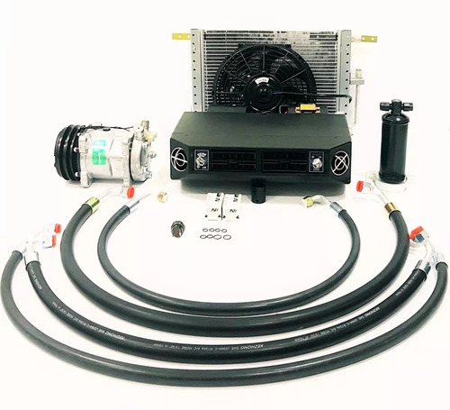 Kit Ar Condicionado Sem Compressor E Kit Suporte Compressor