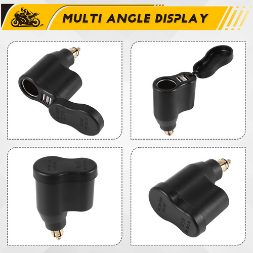 Adaptador De Corriente Hella Din Plug 3.3a Con Doble Conecto