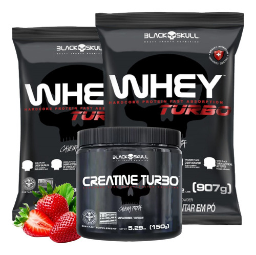 Combo Whey Universal Nutrition Pra Engordar Ganhar Peso Muito Rápido E Massa Muscular Sabor Morango