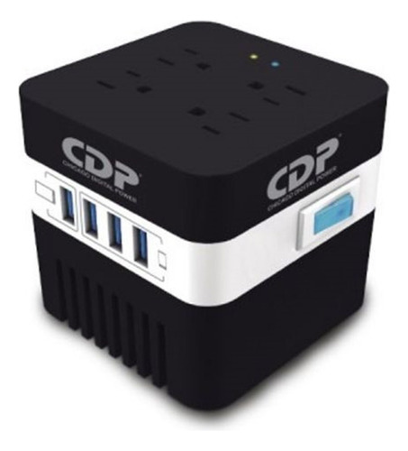 Regulador Voltaje Cdp Ru-avr604 600va Y 300w 4 Tomas 4 P Usb