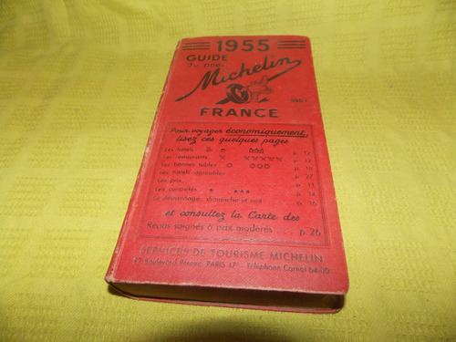 Guide Du Pneu Michelin France 1955