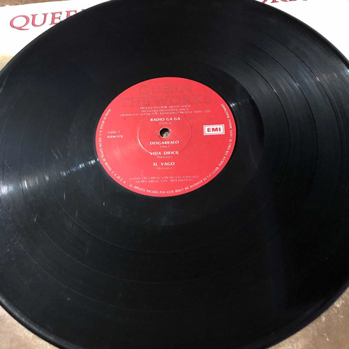 Imagen 2 de 4 de Queen. Disco Lp. The Works 1er. Edición Mexicana, 1984.