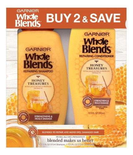 Shampoo Y Acondicionador Miel Blends Honey Cabello Dañado