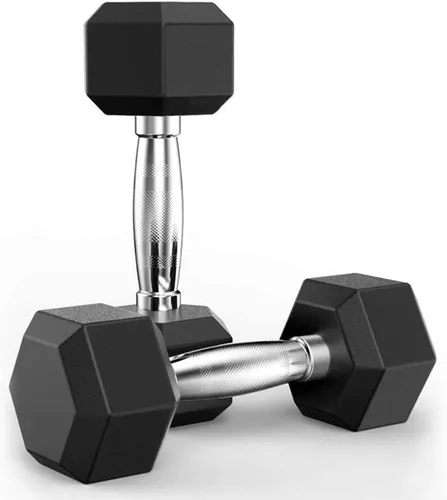 Mancuerna Hexagonal Encauchetada Sportfitness 7.5kg unidad