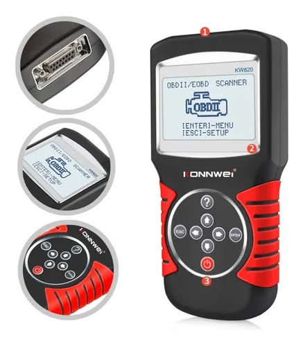comprar Escaner Scaner Automotriz Multimarca Konnwei Kw820 Obd2 Eobd