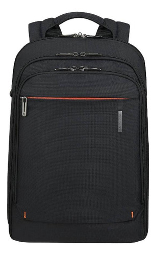 Mochila grande Samsonite Network 4 15.6 Charcoal Black, cor preta