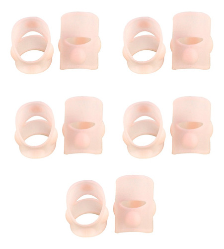 5 Pares De Corrector De Uñas Encarnadas De Silicona, Fundas