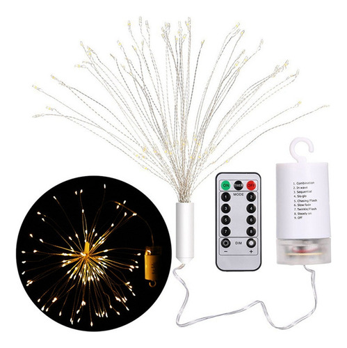 Luces Led De Fuegos Artificiales Con Control Remoto Externo