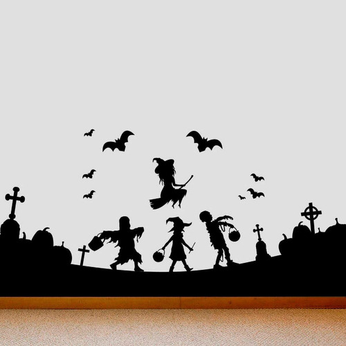 Adesivo Halloween Gostosuras Ou Travessuras-p 30x60cm