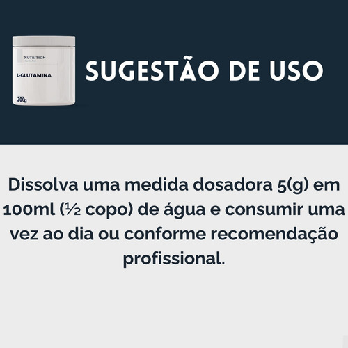 L-glutamina Em Pó 200g Nutrition Labs
