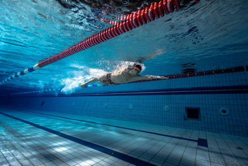Gafas de natación 900 Bfast, color negro/rojo, talla única