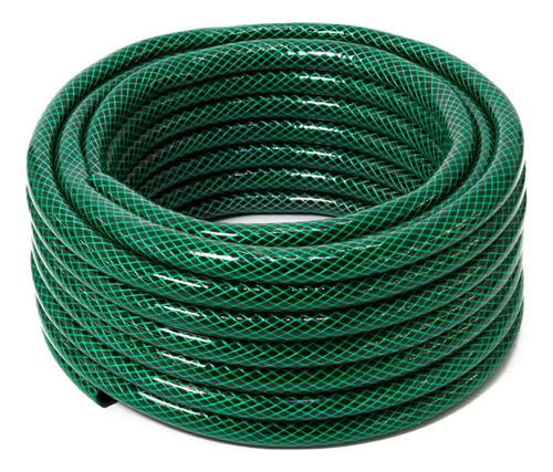 Manguera De Riego Trenzada 19mm 3/4 Pulgada X 15 Mts  Verde