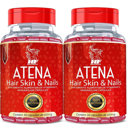 Imagem 1 de 5 de 2x Atena Tratamento Cabelo E Unhas Quebradiças