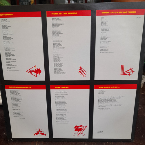 Vinil Lp Depeche Mode Black Celebration, Encarte, Ótimo