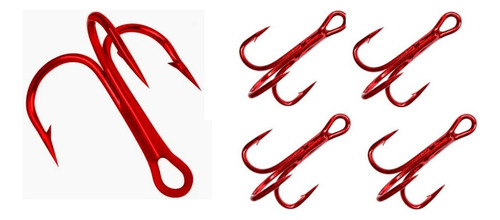 Garatéia 5x Way Fishing 12 Peças Tamanhos - Vermelha
