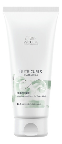 Acondicionador Para Cabello Rizado Wella Nutricurls 200 Ml