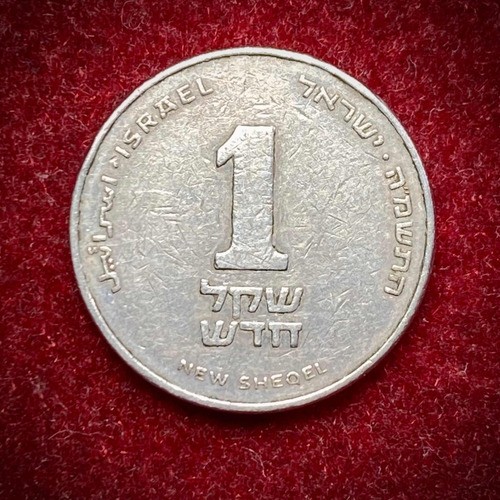 Moneda 1 Nuevo Sheqel Israel 1985 Km 160