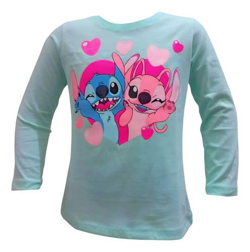 Remera Stitch Doble Estampa Calidad Premium