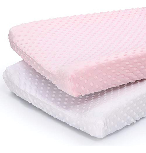 Jgo 2 Fundas Para Cambiador De Bebé Niña Funda Ultra Suave P